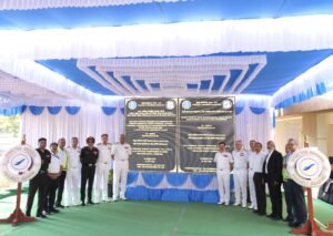 Inauguration of Project Seabird Infrastructure by Vice Admiral Sanjay Vatsayan, FOC-IN-C (WNC)